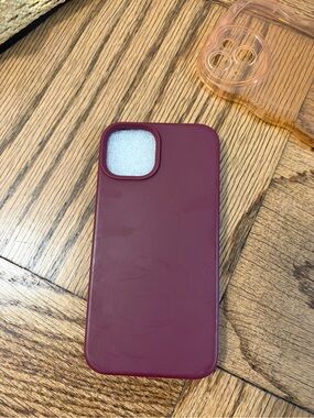Burgundy Silicone Phone Case - Compatible Smartphone Case